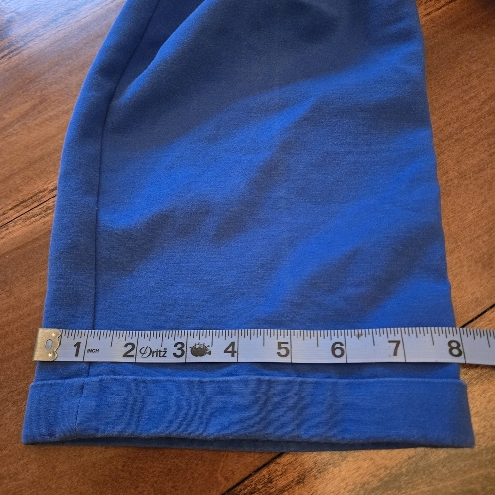 Chicos So Slimming 2.5 Women's (M/14) Royal Blue Cuffed Crop Pants Straight Leg - Picture 7 of 16